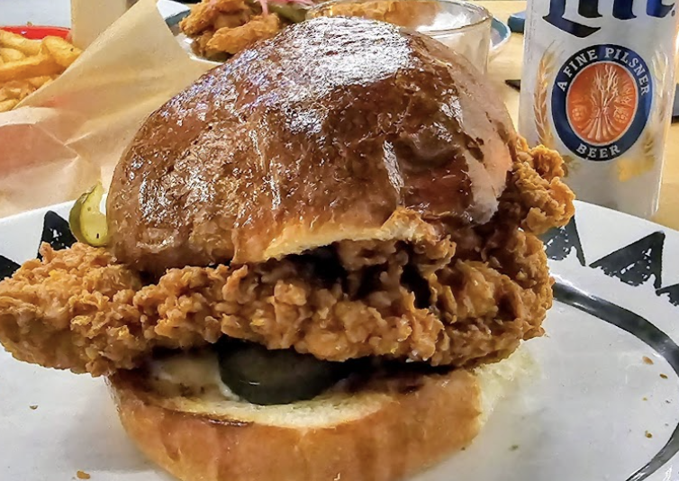 Dirty Birds signature dishes Fried Chicken SandwichChicken TendersOmahawt Sandwich